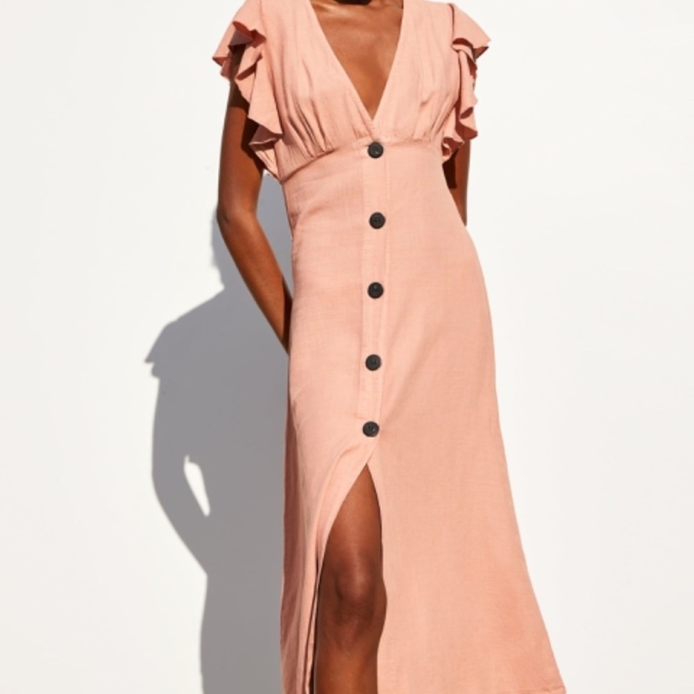ZARA Ruffled Rustic Dress